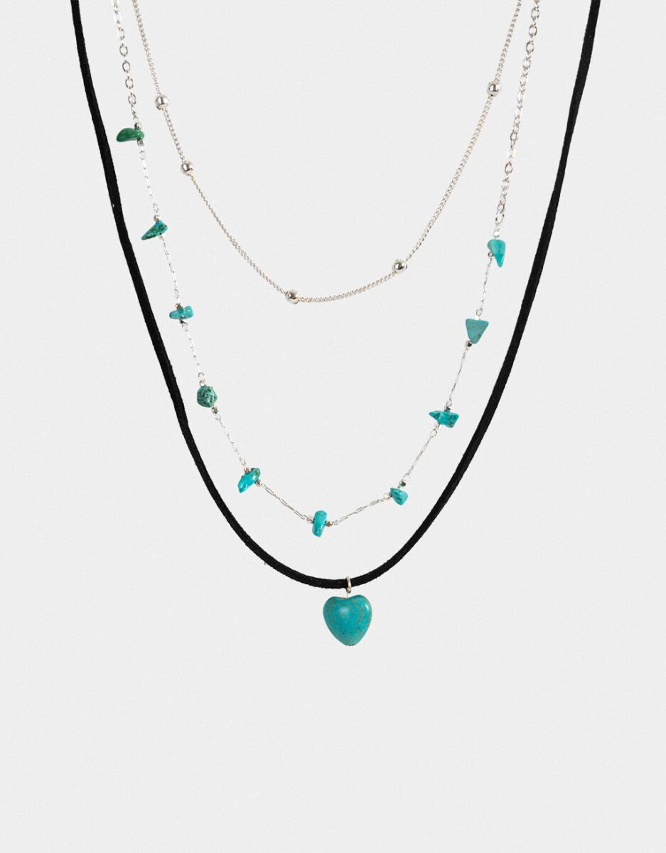Collar Corto Antique Silver 