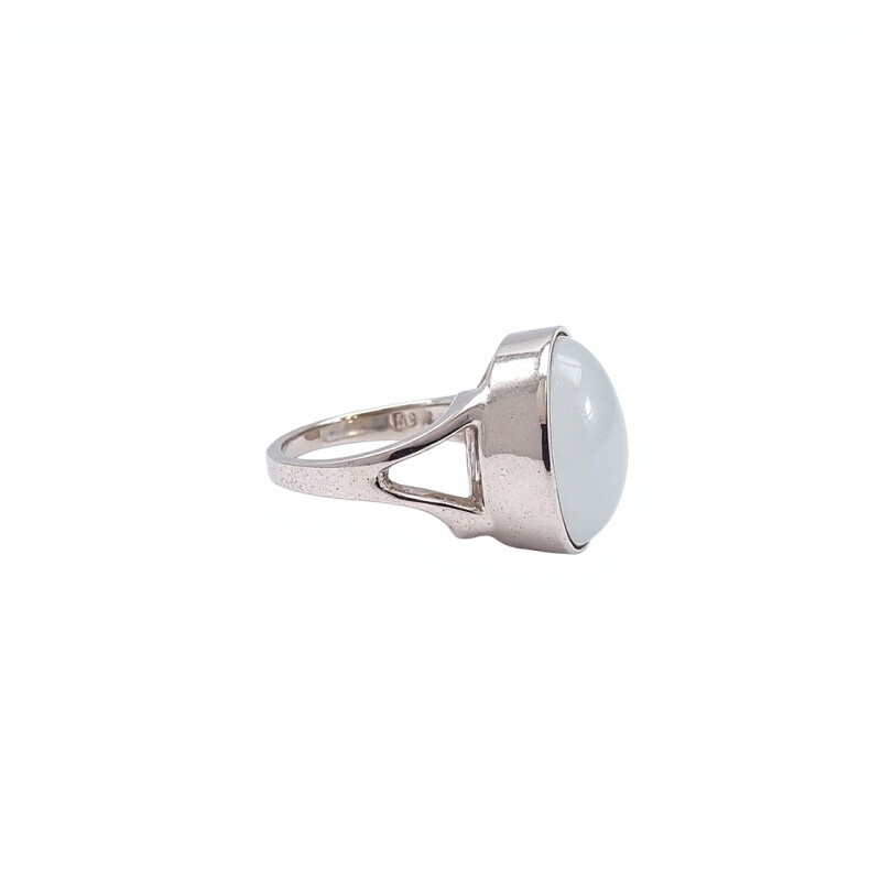 Anillo Esfera-Plata 925-Piedra Luna-AN4553 sinpiedra