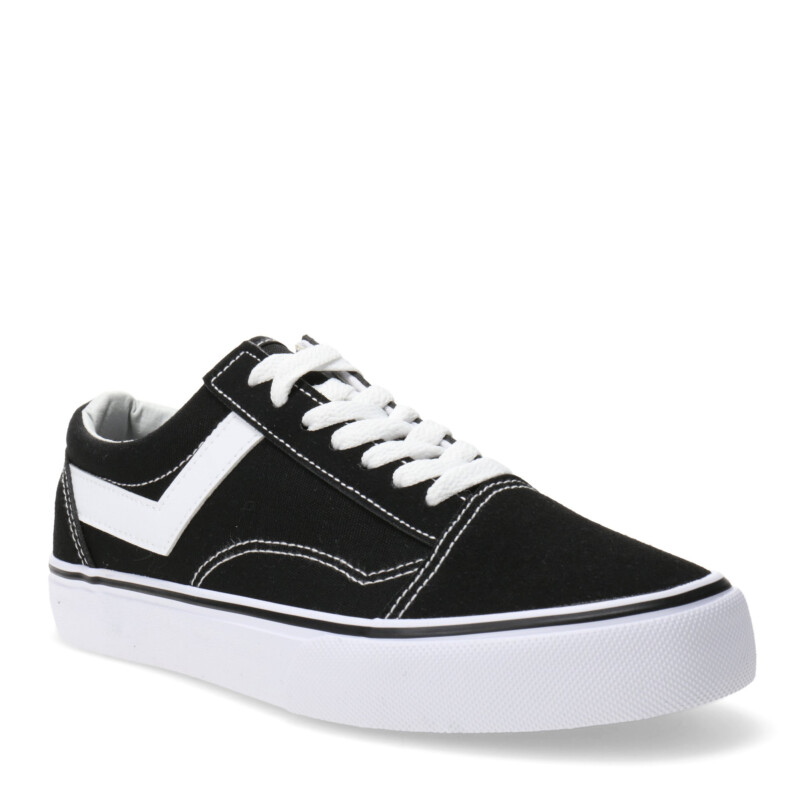 Championes de Mujer PONY Old School Canvas Bajo Dama Negro