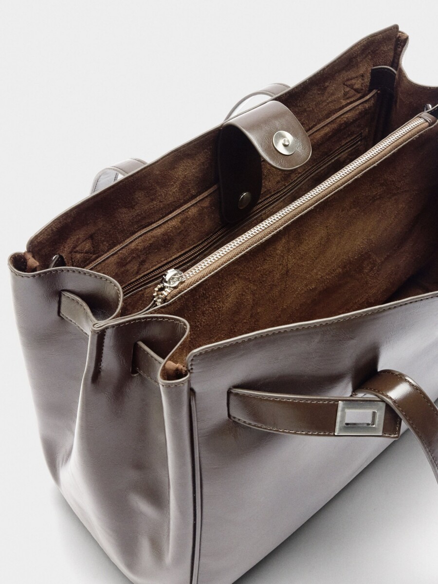 Bolso Para Portátil Con Colgante marron