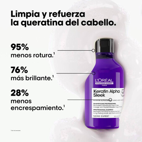 Shampoo Keratin Alpha Sleek Serie Expert Loreal Pro 300 ml