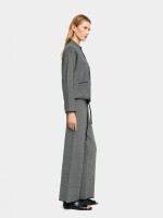 Pantalón De Punto Cintura Elástica gris