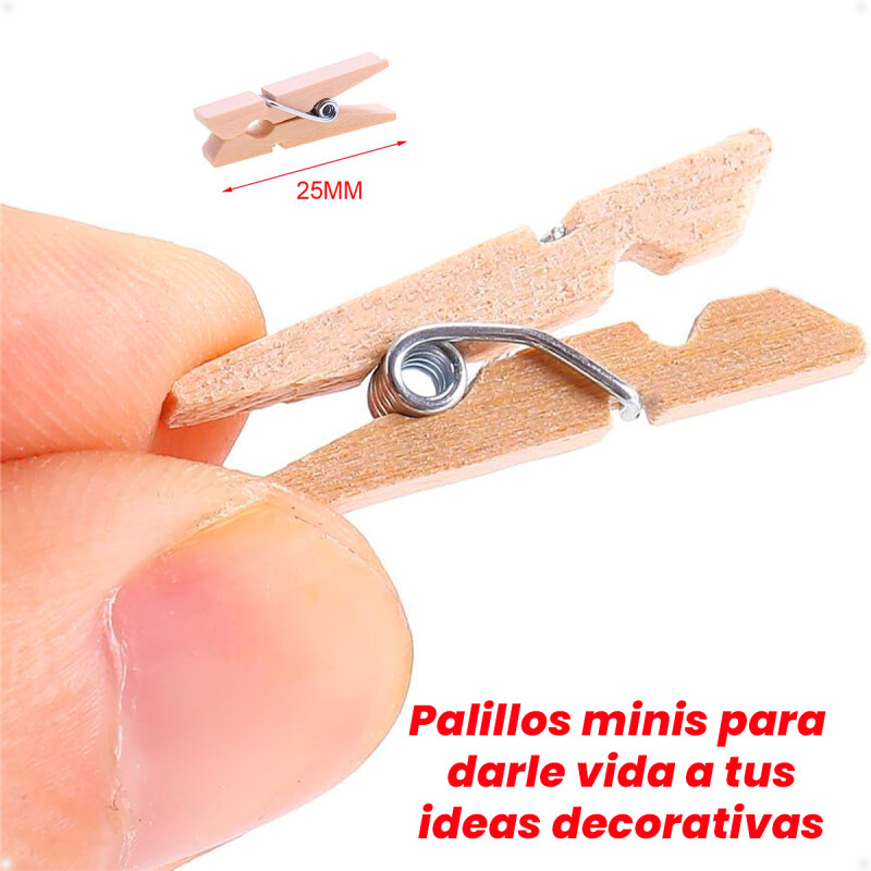 Palillos De Madera Mini X100 unidades Palillos De Madera Mini X100 unidades