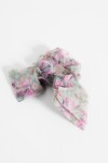 Scrunchie transparencia floral multicolor