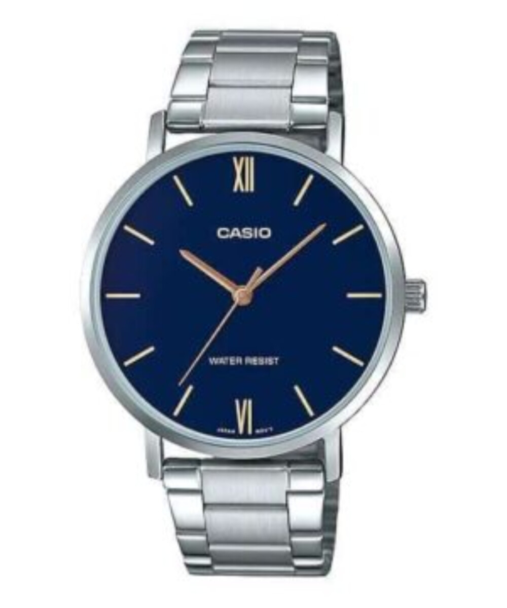 Reloj Casio Acero Clasico Plata 