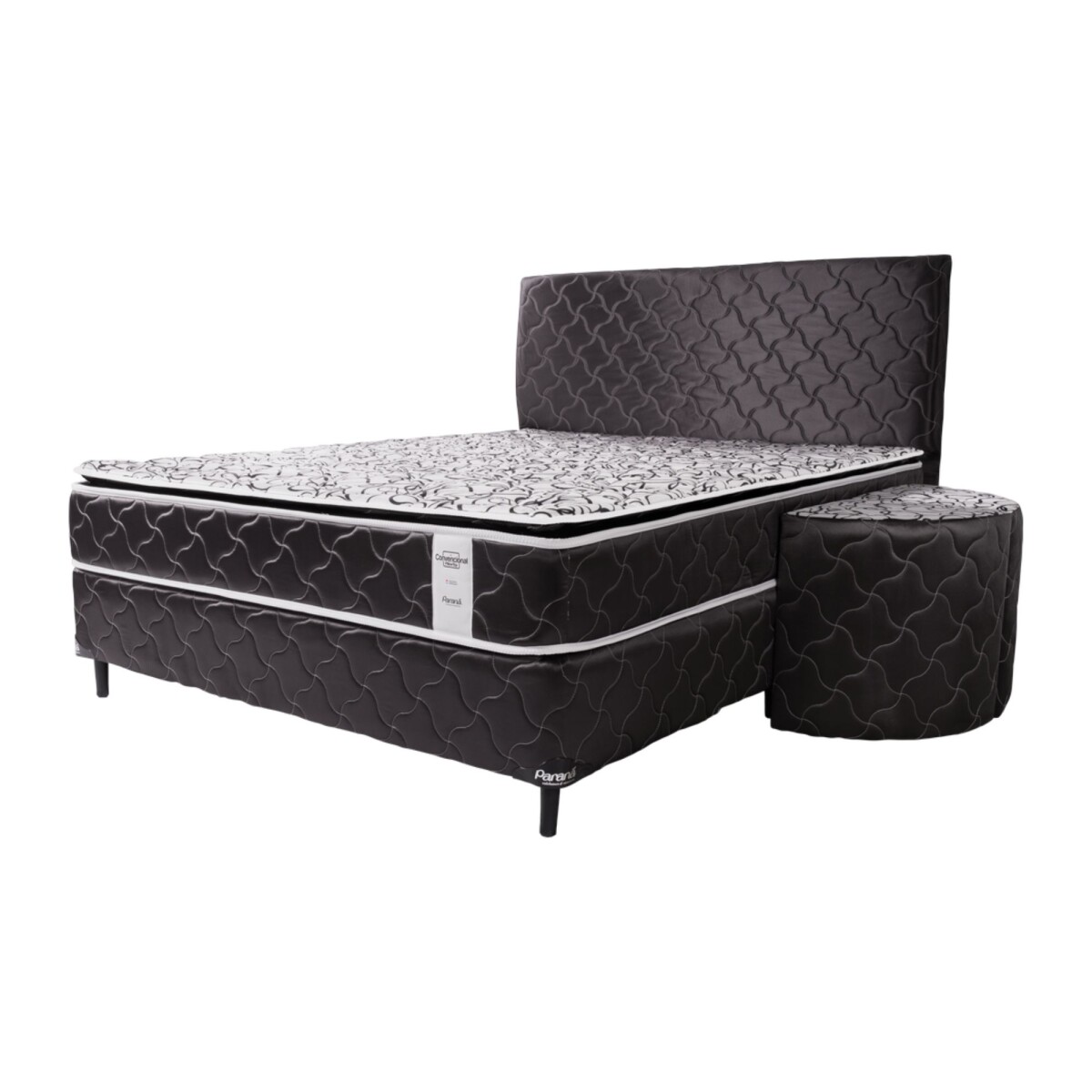 Juego Completo Parana Neo Convencional 140 X 190 Cm - Negro 