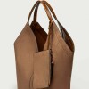 Bolso Josephine en efecto gamuza Taupe