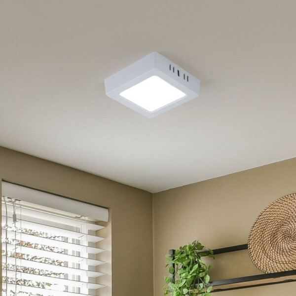 Set X8 Panel Led 12w Plafon Cuadrado Techo Luz Blanca 16x16 Set X8 Panel Led 12w Plafon Cuadrado Techo Luz Blanca 16x16