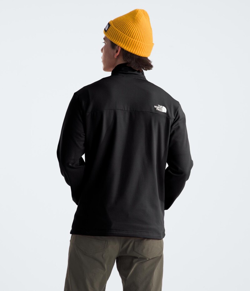 Campera Polar Cedar Trail Grid hombre Tnf Black