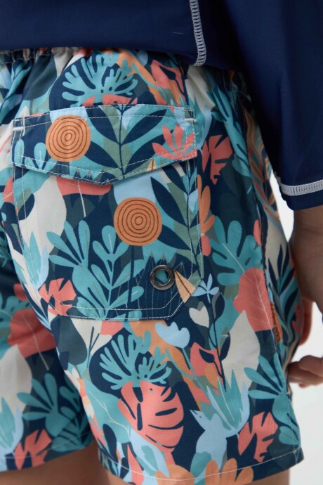 SHORT OLIVER NIÑO ESTAMPADO Tropical