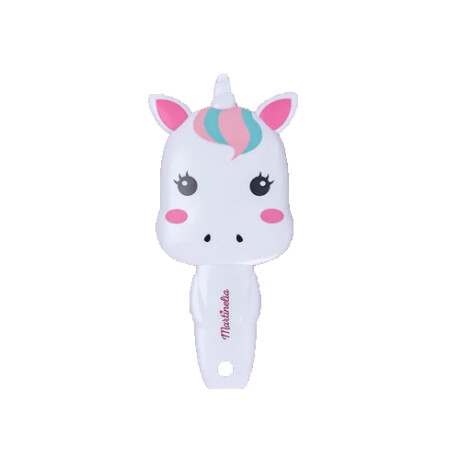 Cepillo de pelo Martinelia Unicornios Blanco
