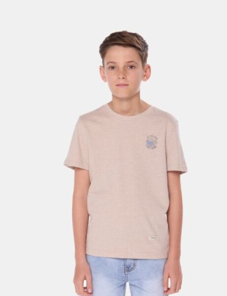 REMERA ESTAMPADA Beige
