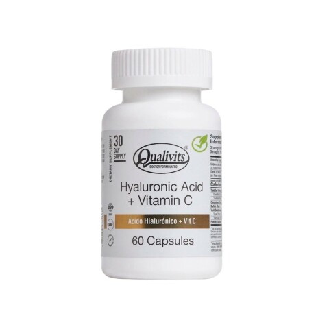 Ácido Hialurónico con Vitamina C 60 Cápsulas Qualivits Hyaluronic Acid + Vit C Qualiv