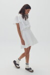 Falda Alu en Lino Blanco