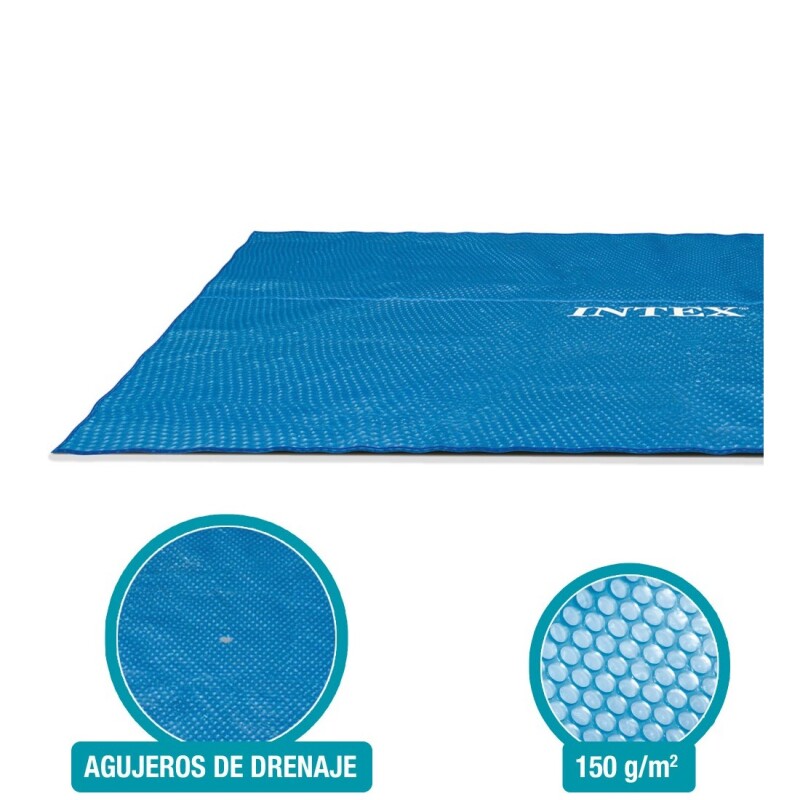 INTEX COBERTOR LONA SOLAR PARA PISCINA RECTANGULAR 4.88 X 2.44 METROS Intex Cobertor Lona Solar Para Piscina Rectangular 4.88 X 2.44 Metros
