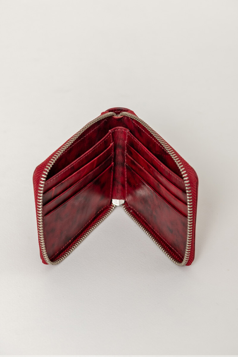 Billetera luli Rojo gastado