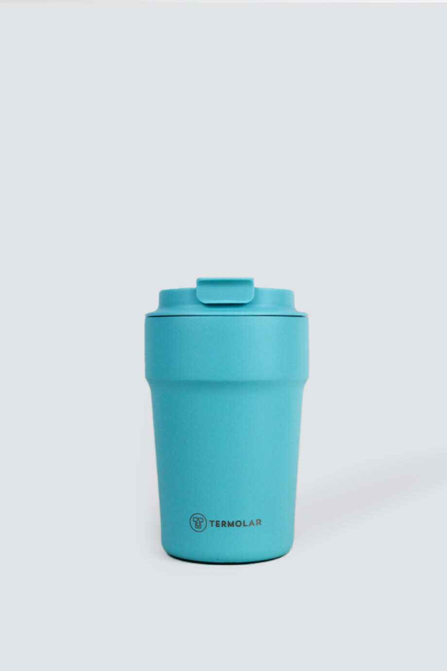 Vaso Termolar con tapa Turquesa