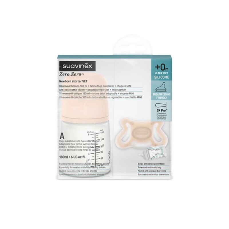Set para recién nacido mamadera + Chupete Set para recién nacido mamadera + Chupete