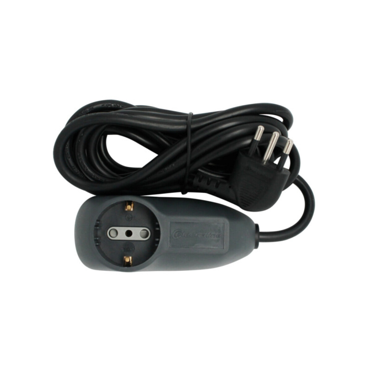 ZZ ALARGUE 1 SCHUKO+2 LATERAL 3MT NEGRO ELECTRALINE ++ - N/a 