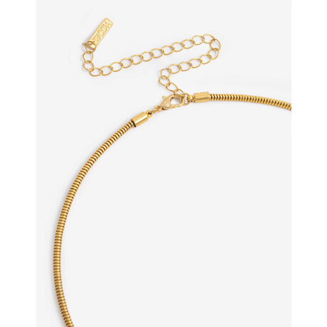 Collares Largos Piedra Dorado oro cepillado mate