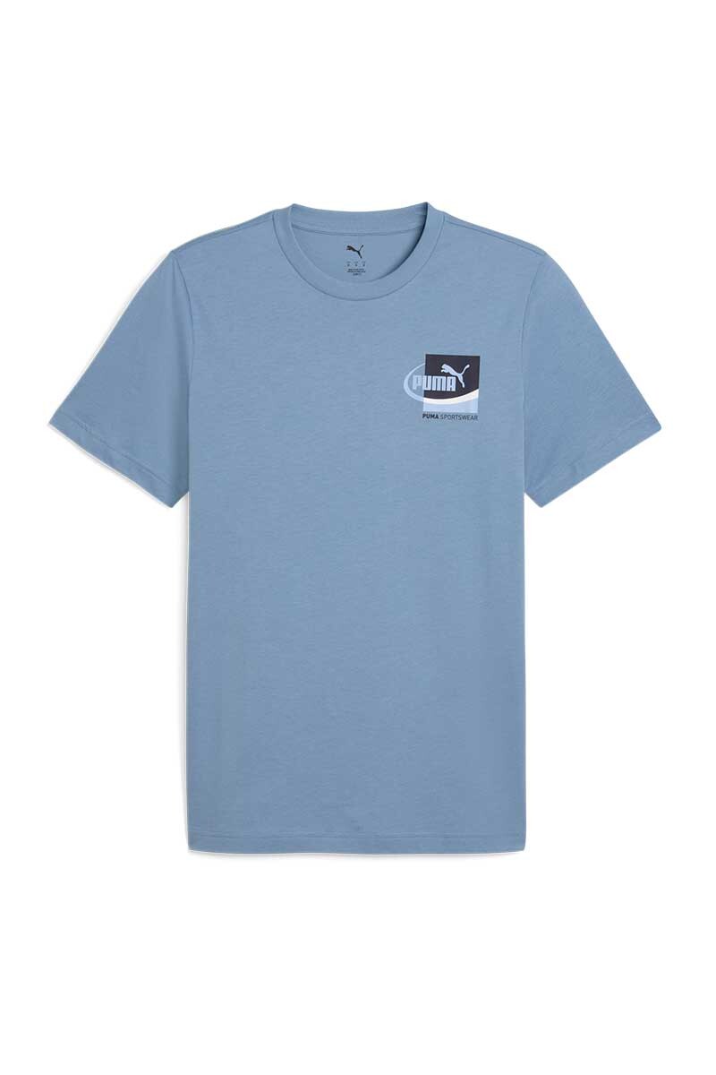 REMERA PUMA GRAPHIC TEE Celeste