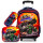 Set X3 Mochila C/ Carro + Bolso + Cartuchera P Niña Azul Rojo Autos