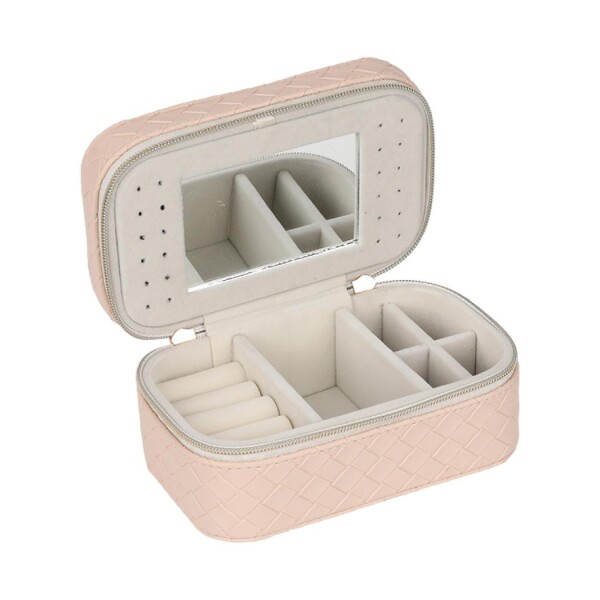 Organizador de joyas rosa