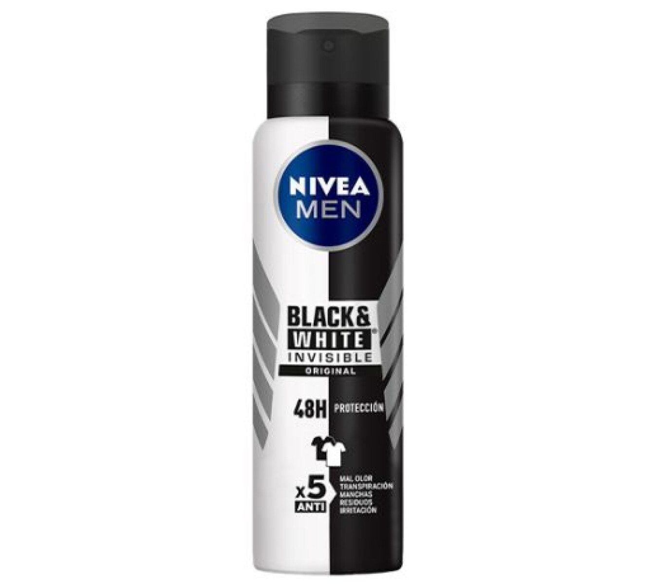 Nivea Men Black & White Aerosol 150ml – Protección Antimanchas y Frescura Masculina