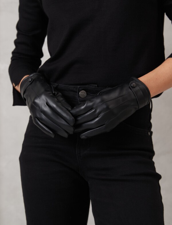 Guantes Eco Cuero NEGRO