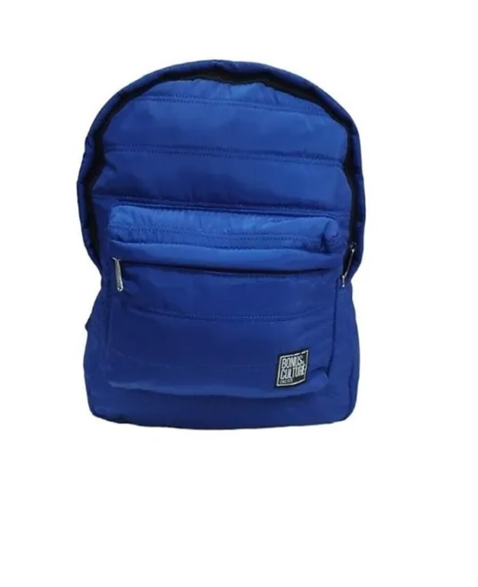 Mochila Bonus Culture Capitoneada Azul 38.5x29x11cm 