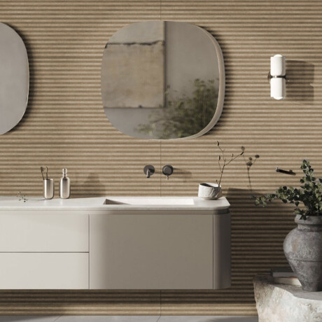 CERAMICA 61X121 DISEÑO RIPADO FILETO CANELA 000