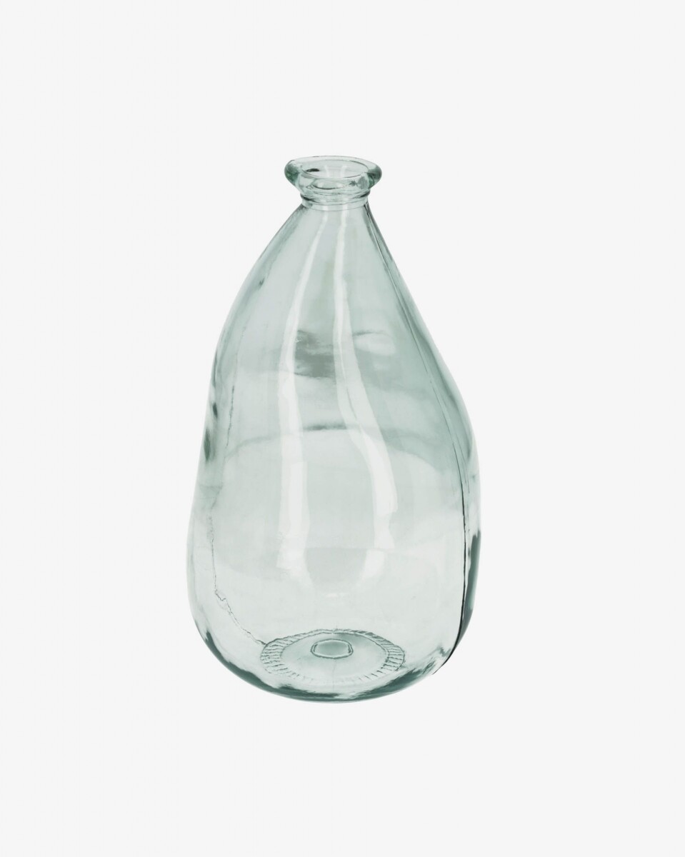 Jarrón Brenna mediano de vidrio - transparente 100% reciclado 