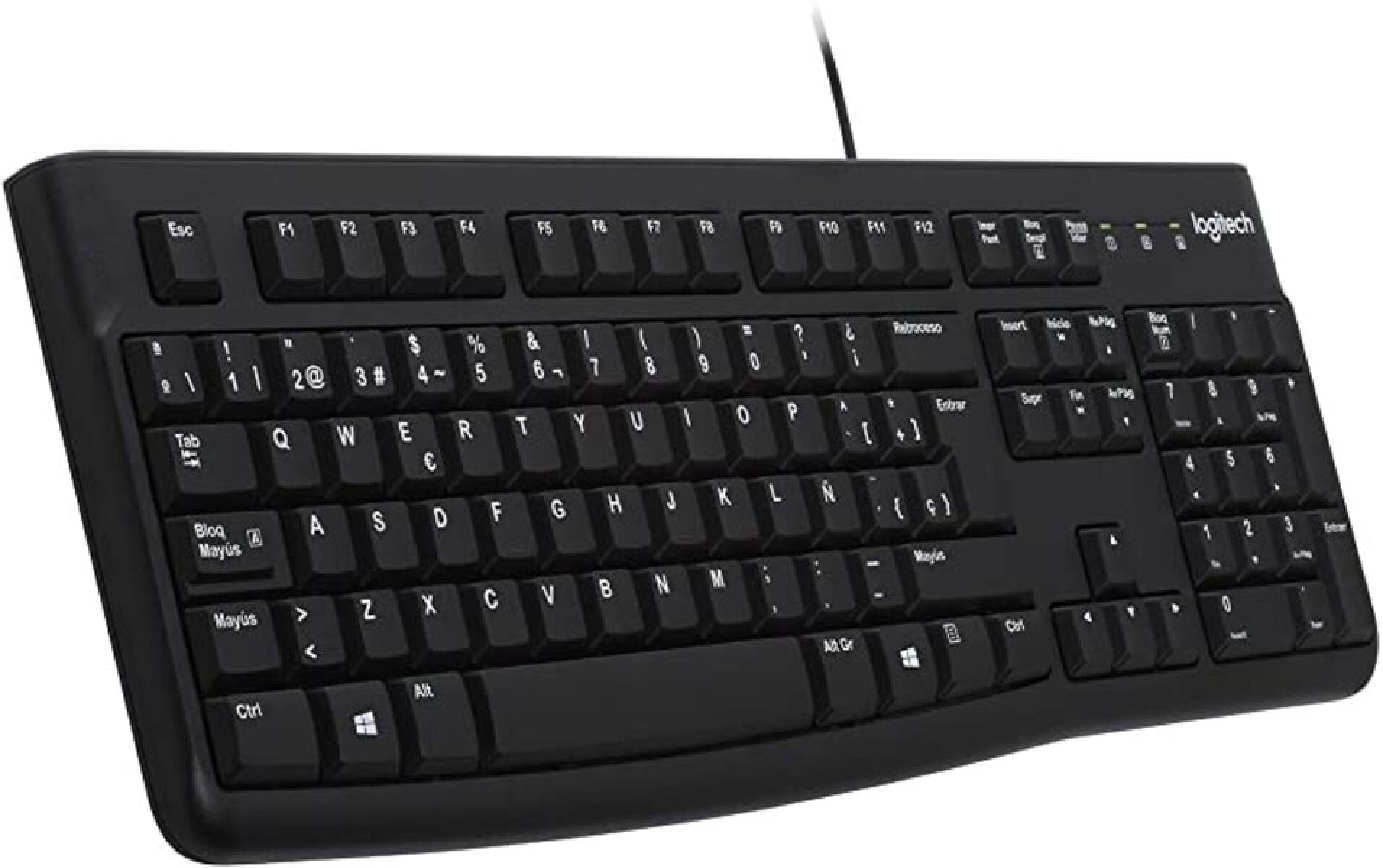 Teclado Logitech K120 Qwerty Español Negro 