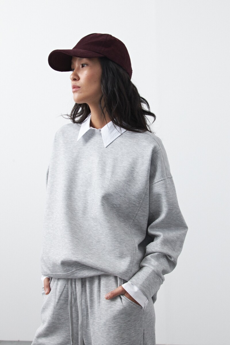 BUZO MERCADER Gris Melange