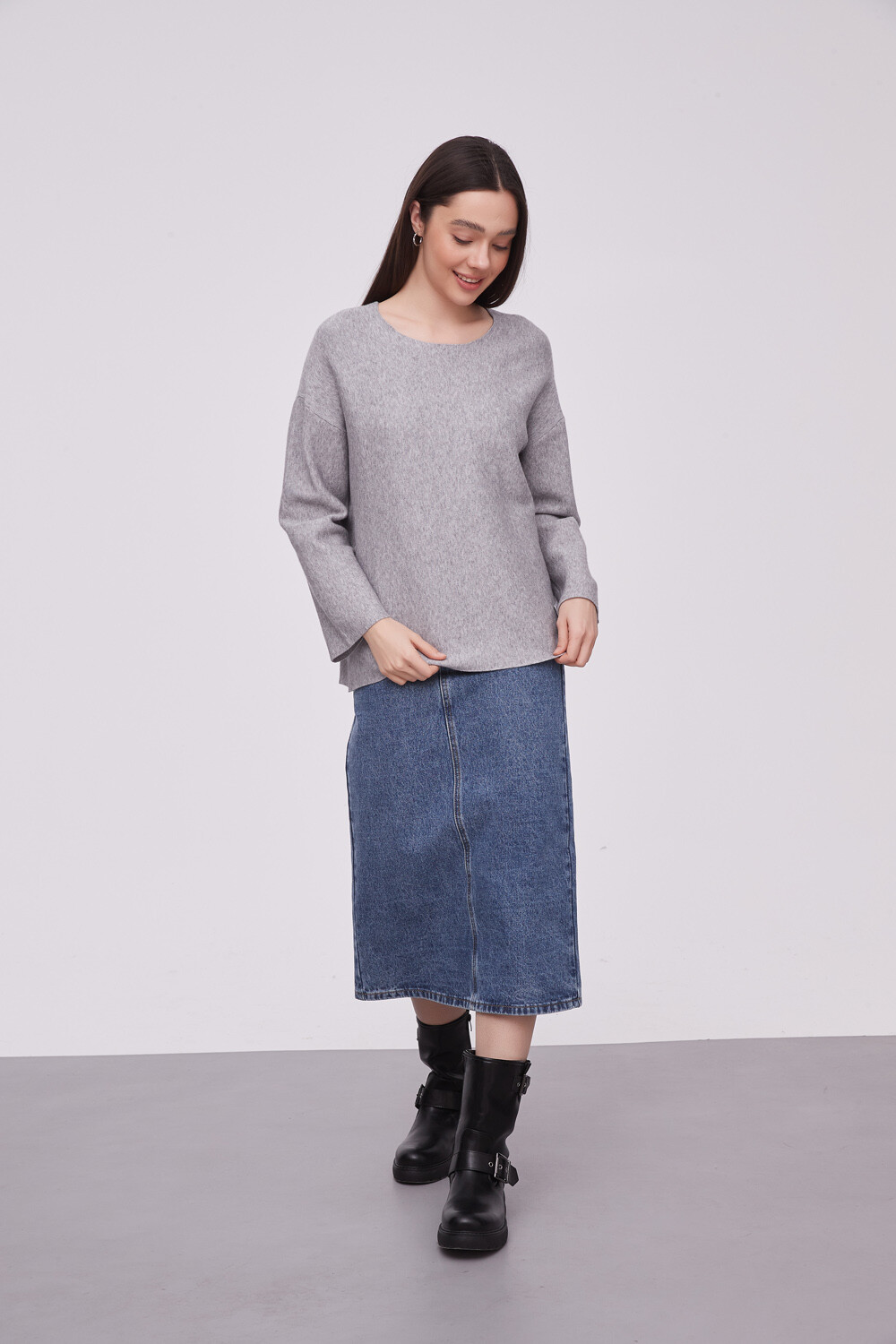 Sweater Inna Gris Melange