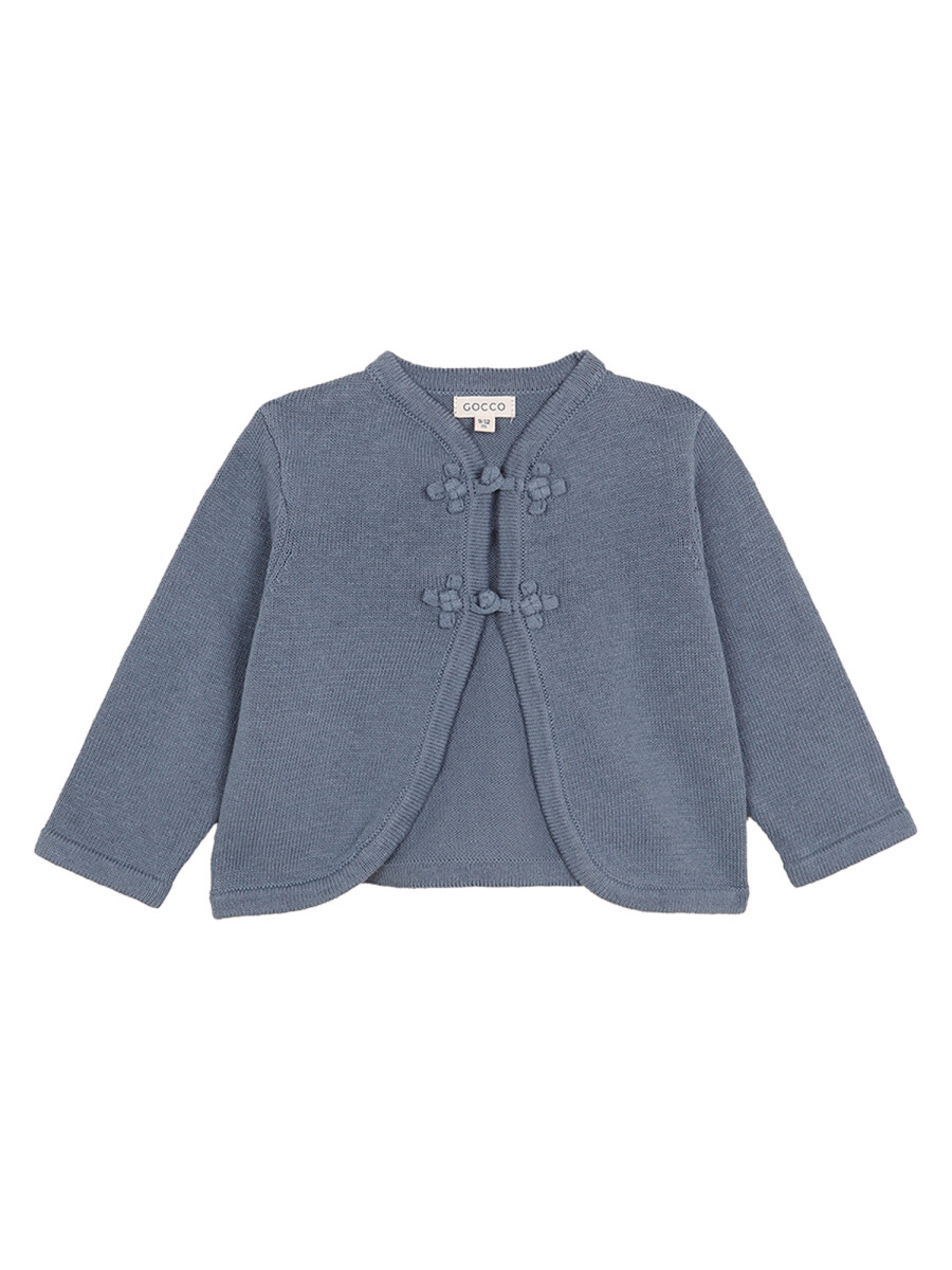 Chaqueta Boton Especial Gris