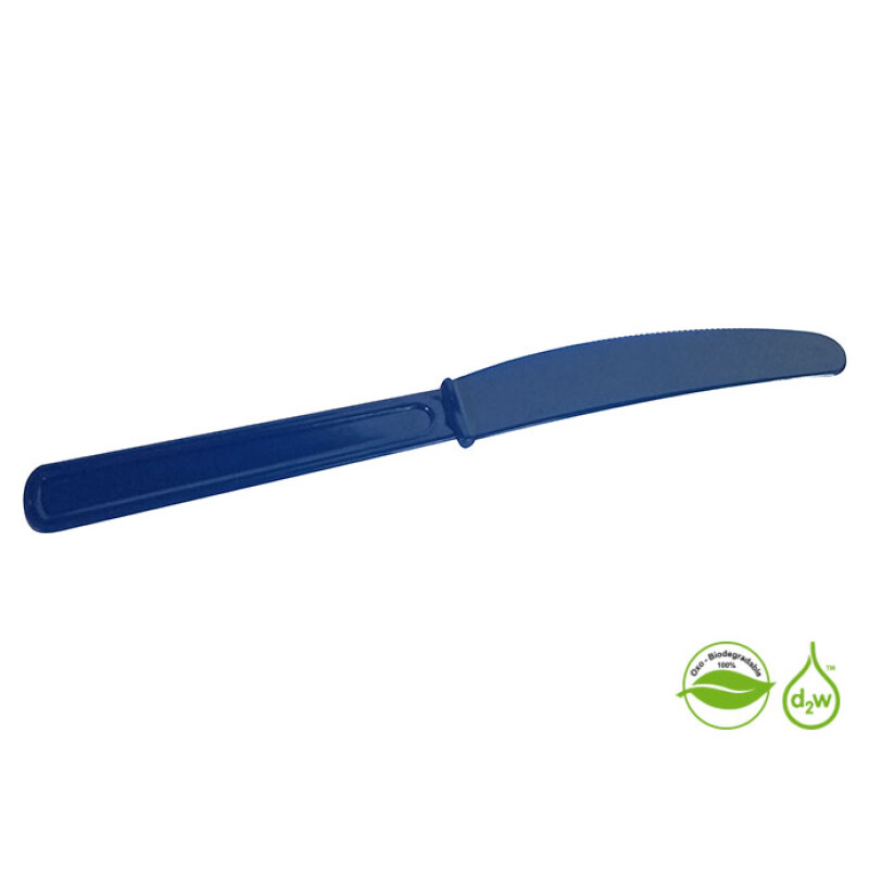 Cuchillos Biodegradables x10 unidades Azul