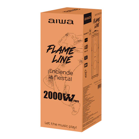 Aiwa - Parlante AWPOK100D - Bluetooth. Tws. 2000W Pmpo. Led. 001