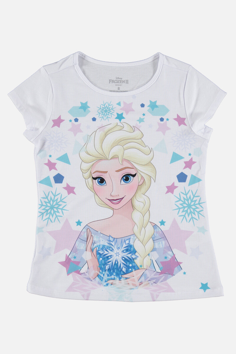 T-shirt de niña Elsa BLANCO