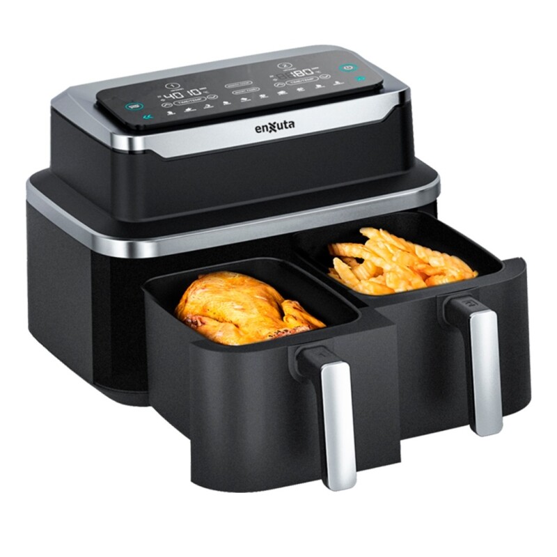 Freidora de aire Enxuta SDAENXFSA2222 negra 9L 1300w 220v Freidora De Aire Enxuta Sdaenxfsa2222 Negra 9l 1300w 220v