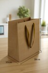 Bolsa cartulina eco 18x10x20 cm MADERA