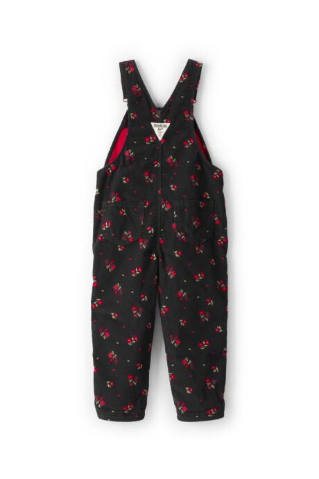 Enterito de pana, diseño floral Enterito de pana, diseño floral