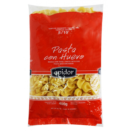 FIDEOS EPIDOR HUEVO 400G CORBATITA FIDEOS EPIDOR HUEVO 400G CORBATITA