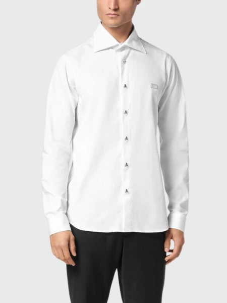 PHILIPP PLEIN - camisa blanca Sugar Daddy corte clásico Blanco