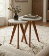 Mesa Lateral Classic Li­nea Manhattan Blanco