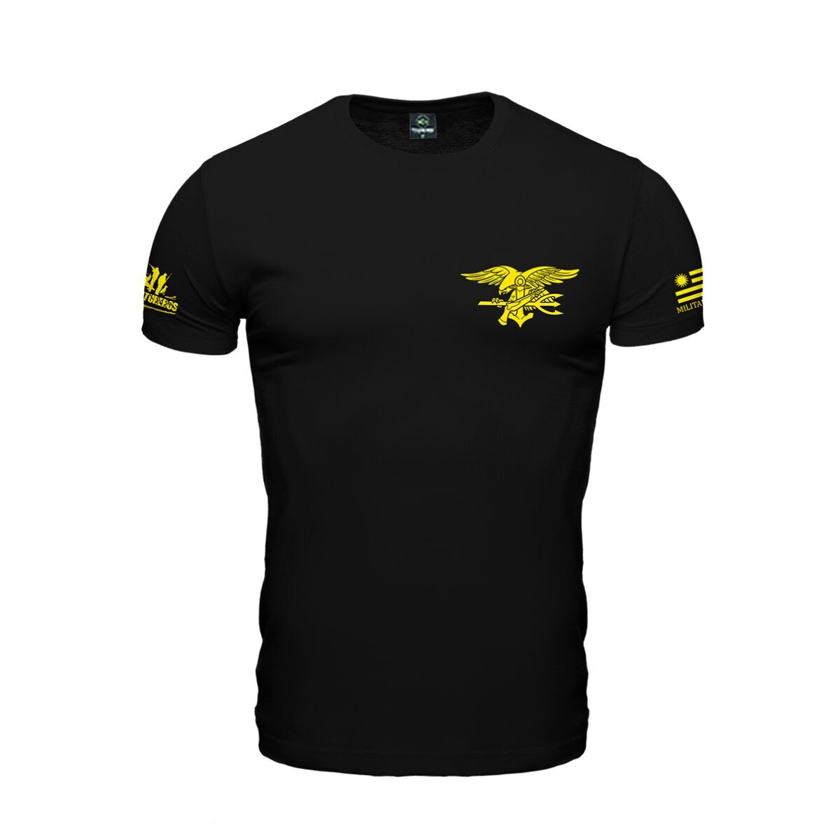 Remera manga corta US Navy Seals - Negro 