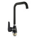 Griferia Cocina Mesada De Zinc En Negro Mate