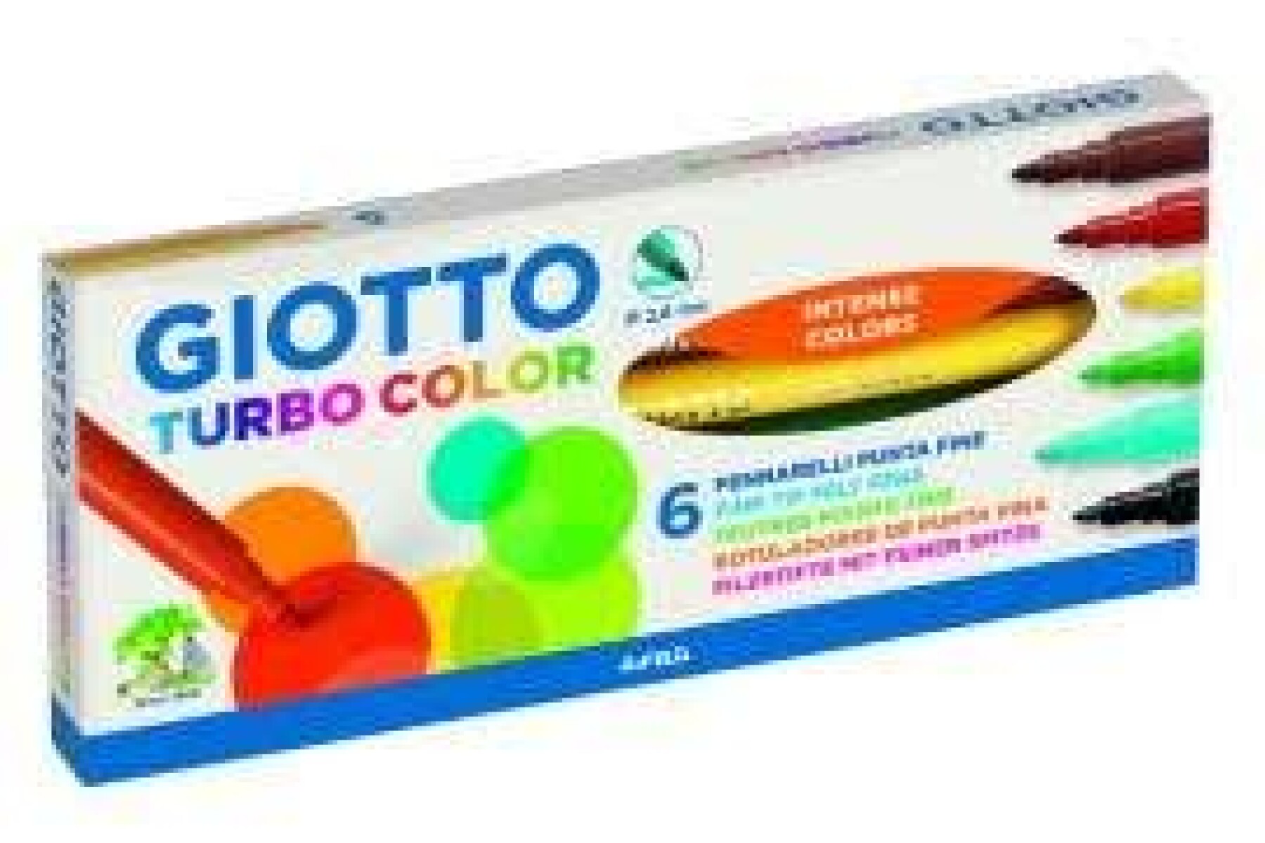 Marcador (fino) GIOTTO COLOR x 6 col 
