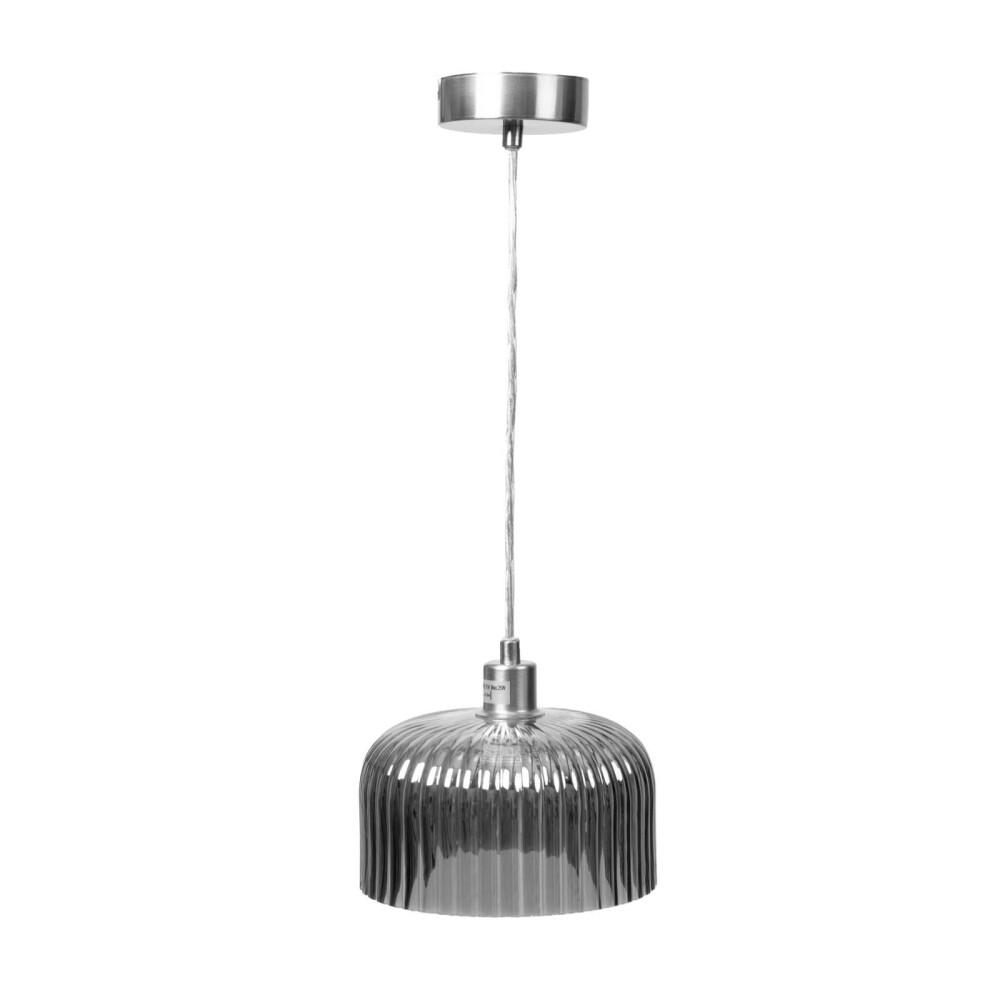 LÁMPARA DE TECHO LP95677 METAL-Y-VIDRIO GRIS LP95677