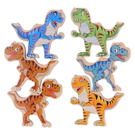 Juego de jenga de balanceo dinosaurios Sc